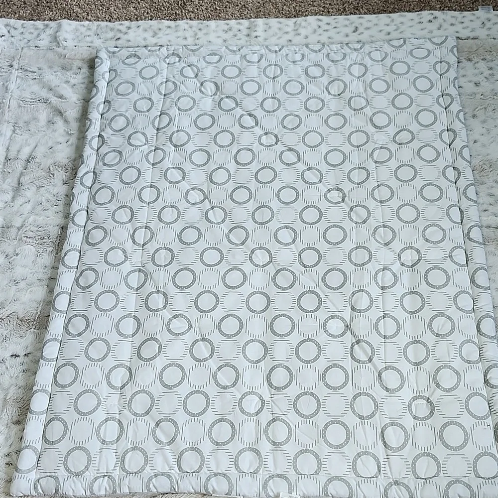 Nojo Baby Comforter Quilt Elephant Pink Gray